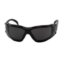 Zenon Z12™ Grey Lens Foam Rimless Safety Glasses, Black Temple, Foam Padding, Anti-Scratch / Anti-Fog Coating