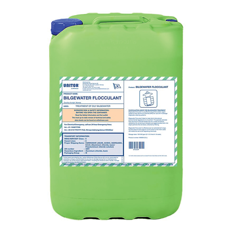 [690669] Unitor Bilgewater Flocculant 25 Ltr