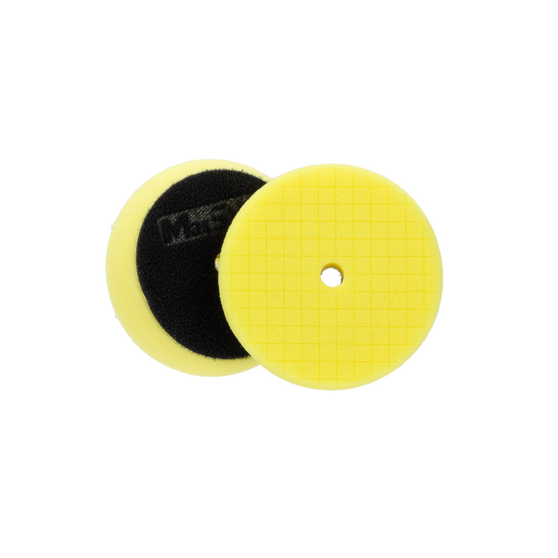 [2002090YW] MaxShine Cross Cut Foam Pad - Yellow Polishing 3"