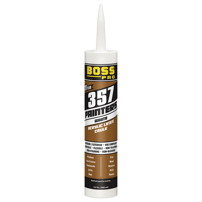 [142381] BOSS 357 Painters Acrylic Latex Caulk White - 9.5 oz.