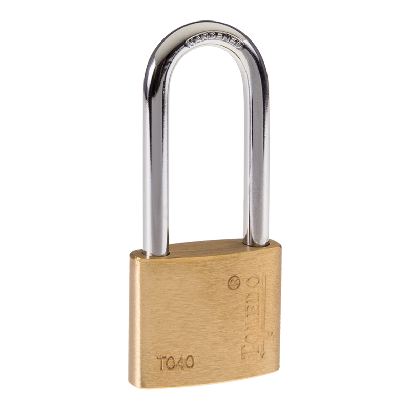 Toledo Brass Padlocks-Long Shackle