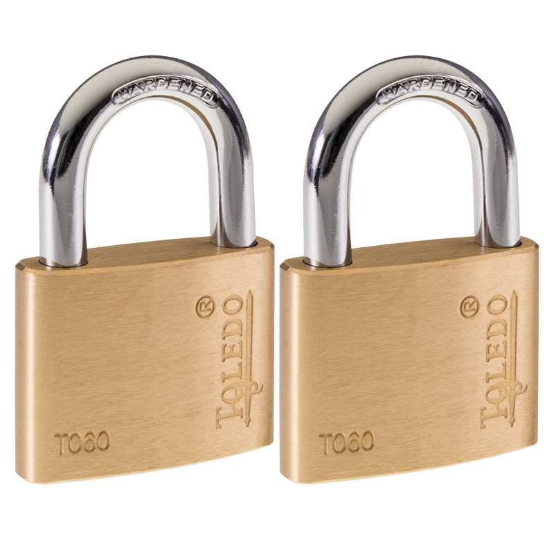 Toledo Brass Padlocks-Keyalike-2PK