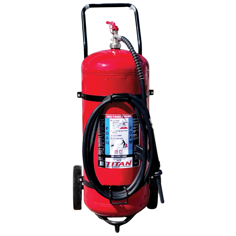 [PSE27-03] Titan 100L Foam Wheeled Extinguisher