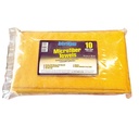 Yellow Edgeless Microfiber Towels 16" x 16" - 10 Pack