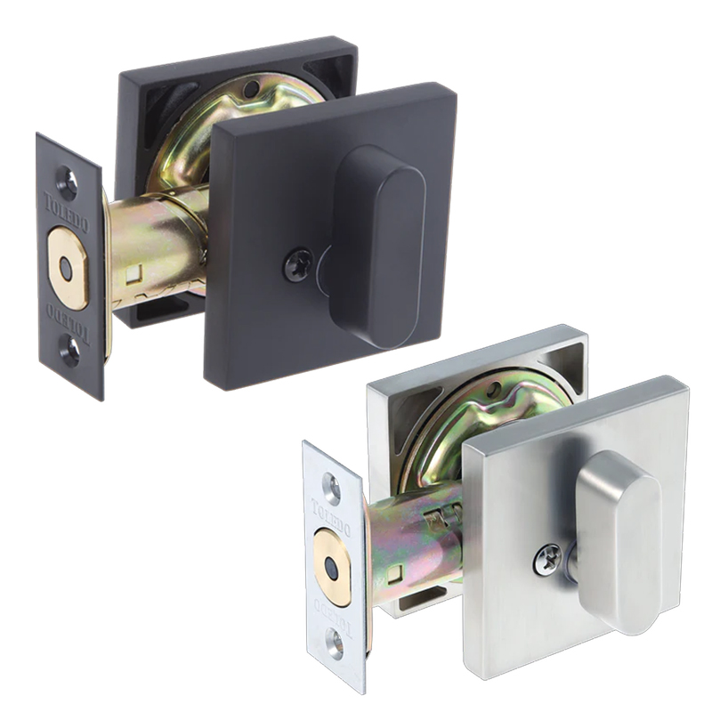 Toledo Single Cylinder Deadbolt with Square Rosette