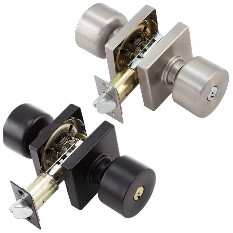 Toledo Vigo Knob Exterior Lock with Square Rosette