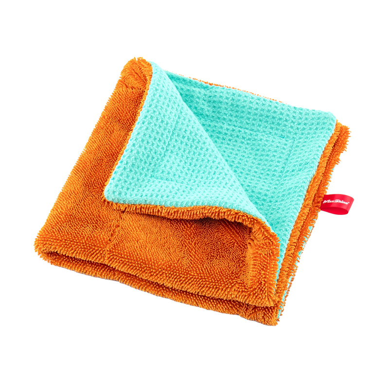 [1146090BO] MaxShine Twisted Loop & Waffle Drying Towel - 24" x 36" (600GSM/380GSM)